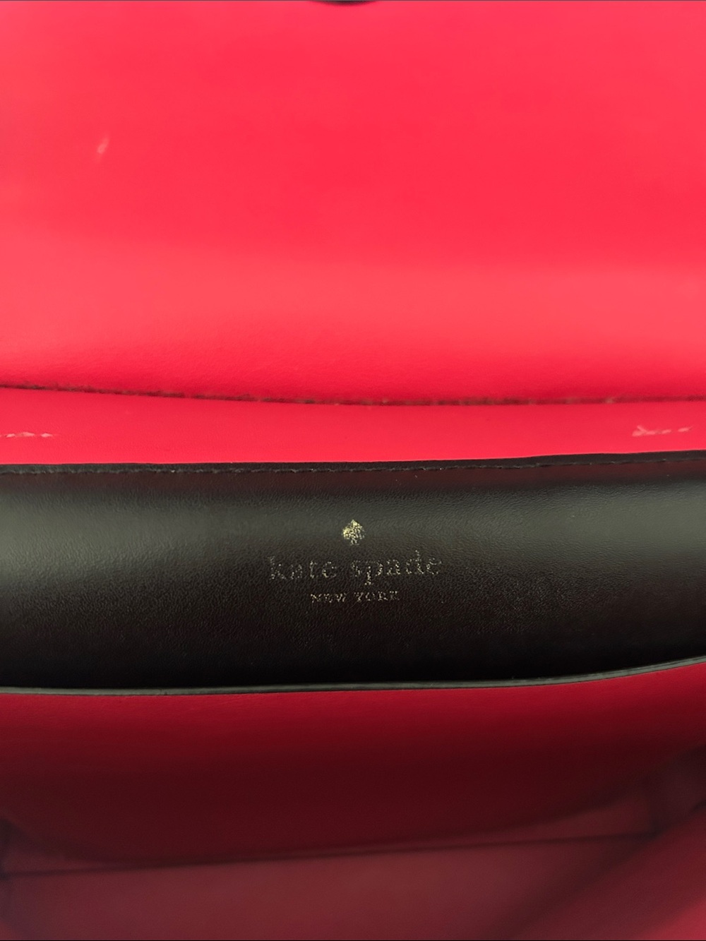 kate spade Black Leather Backpack with Pink Strap Accents - Picture 17 of 17